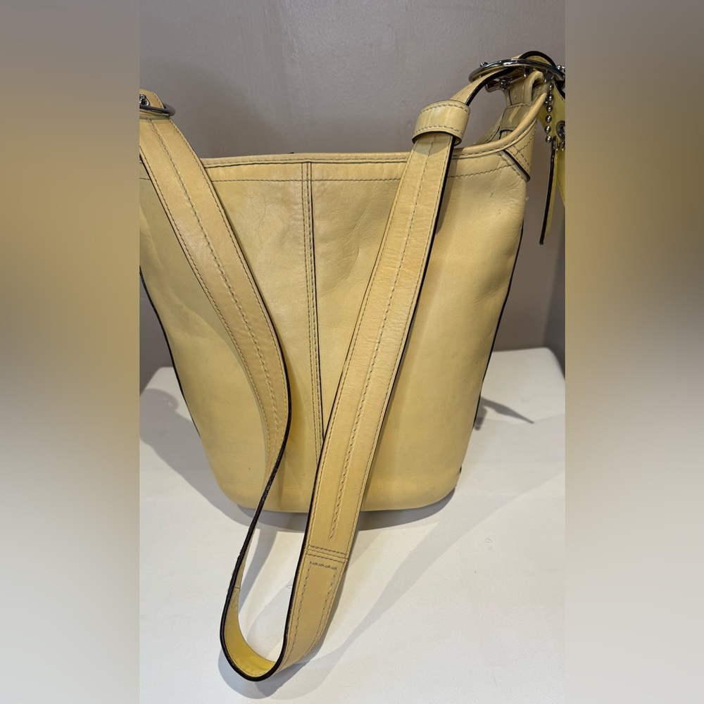 Coach Bleeker SoHo Bucket Bag Canary Yellow 2009 13353 Convertible Strap